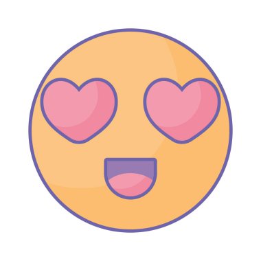 Aşk bakışlı emoji.