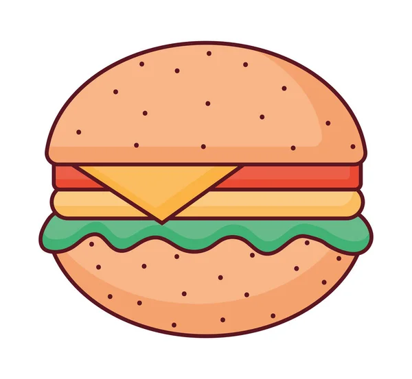 Großes Burger-Design — Stockvektor