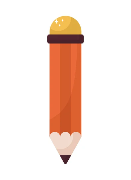 Oranžová tužka design — Stockový vektor