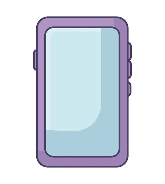 紫のスマートフォンのデザイン — ストックベクタ