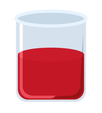 kırmızı laboratuvar şişesi