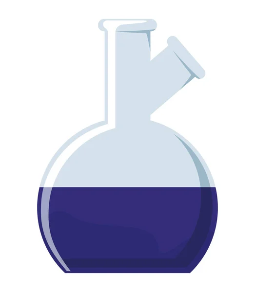 Bottiglia di laboratorio blu — Vettoriale Stock