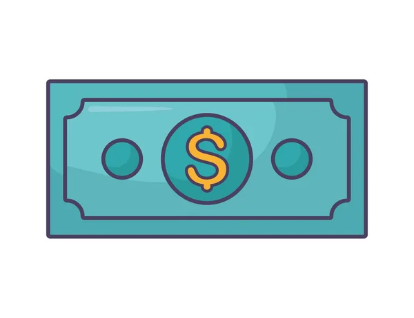 Illustration dollar vert — Image vectorielle