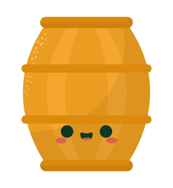Baril de bière dorée — Image vectorielle