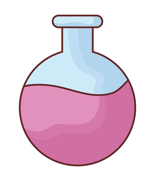 Ροζ εργαστηριακό μπουκάλι — Διανυσματικό Αρχείο
