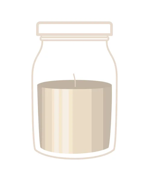 Šedá nádoba na svíčky — Stockový vektor