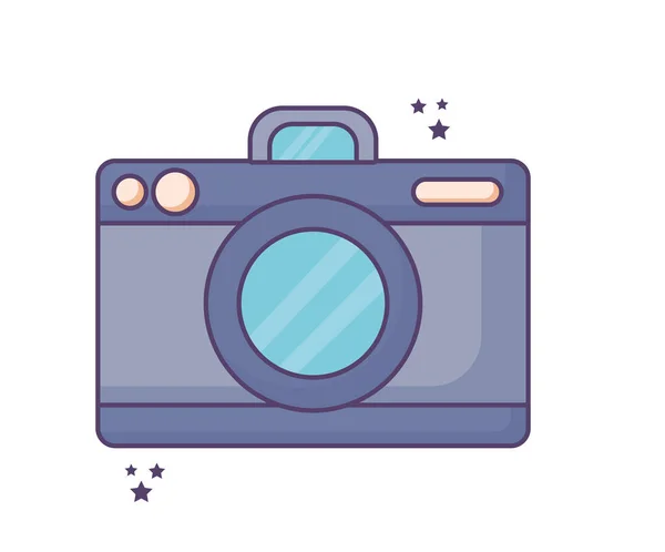 Фиолетовый фотоаппарат — стоковый вектор