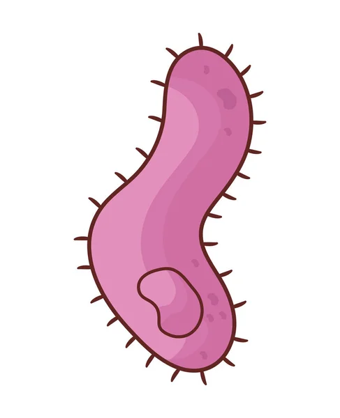 Diseño de bacteria rosa — Vector de stock