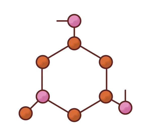 Desenho do dna da molécula — Vetor de Stock