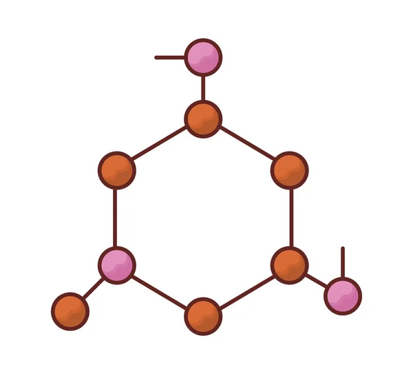 Návrh molekuly DNA — Stockový vektor