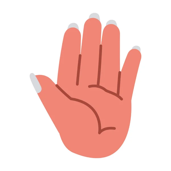 Diseño de palma de mano — Vector de stock