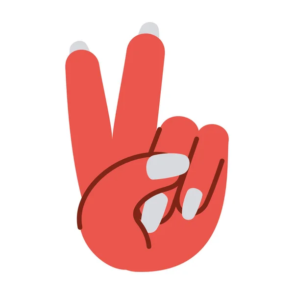 Vrede Hand symbool — Stockvector