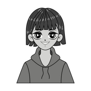 Güzel anime kadın.