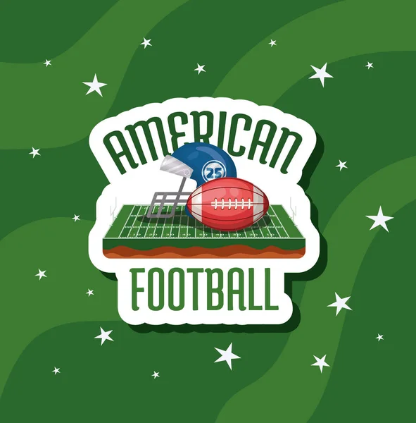 Αμερικάνικη κάρτα ποδοσφαίρου — Διανυσματικό Αρχείο