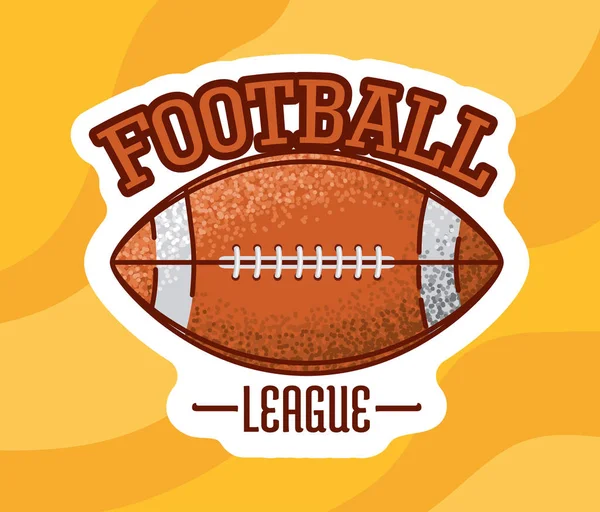 Football americano cartello palla — Vettoriale Stock
