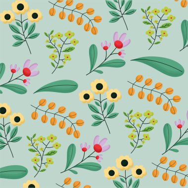 renkli çiçek duvar kağıdı