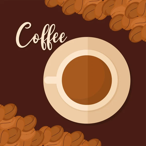 Design von Kaffeeartikeln — Stockvektor