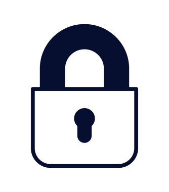 Asma kilit simgesi tasarım