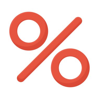 Kırmızı yüzde sembolü