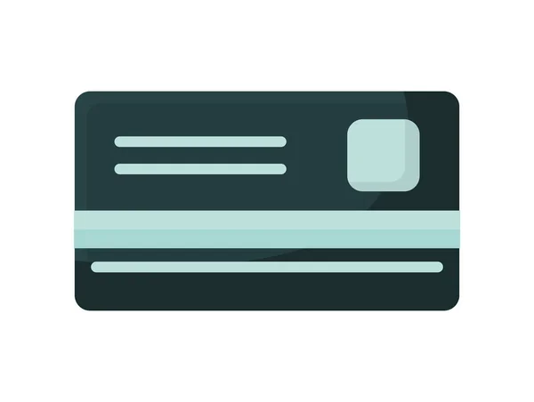 Zwarte creditcard — Stockvector