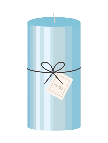 Blue candle design — Vetor de Stock