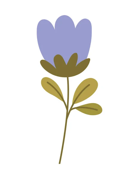 Diseño de flor púrpura — Archivo Imágenes Vectoriales
