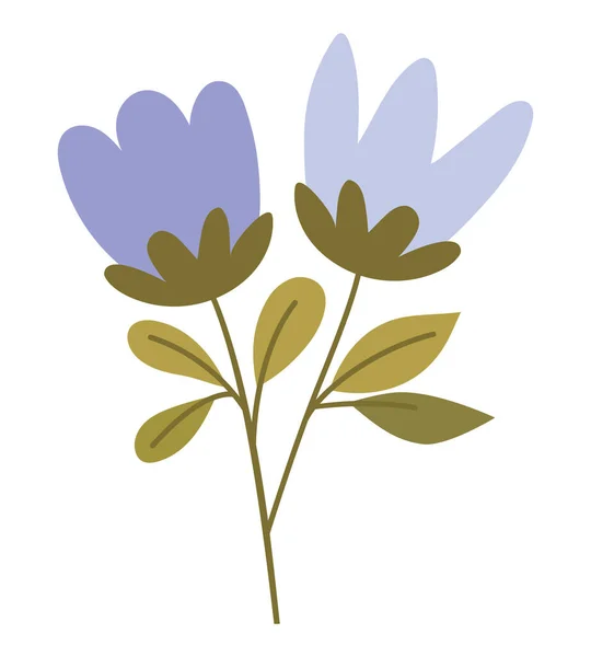 Дизайн пурпурні квіти — стоковий вектор