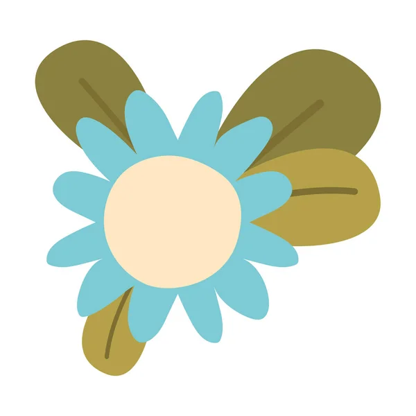 Illustration de fleur bleue — Image vectorielle