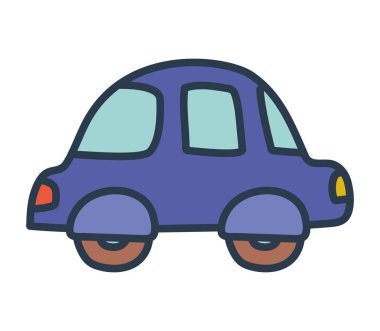 mavi araba tasarımı