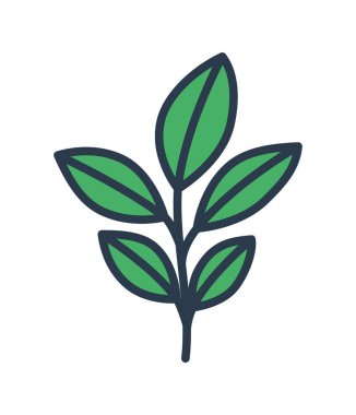 yeşil yapraklar dal tasarımı