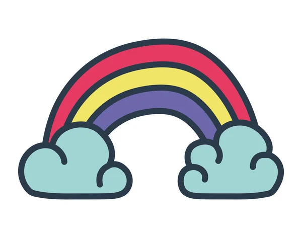 Gekleurde regenboog ontwerp — Stockvector