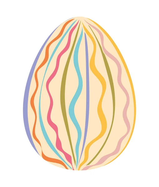 Lindo huevo de Pascua ilustración — Vector de stock