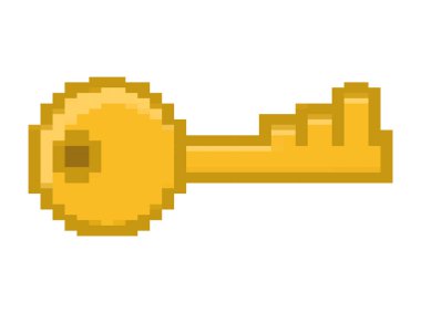 pixelated anahtar illüstrasyonu