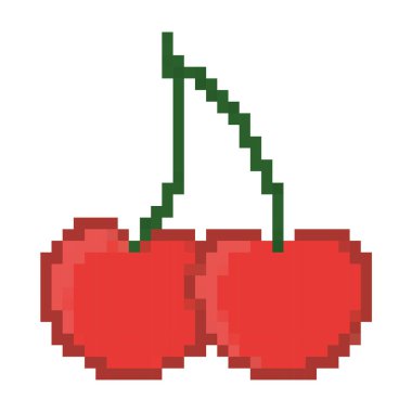 pixelated kiraz tasarımı