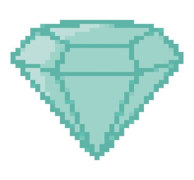 pixelated dyamond illüstrasyonu