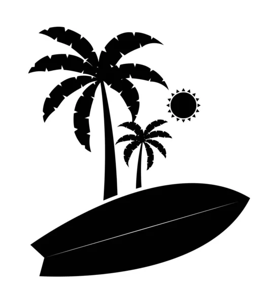 Illustration de timbre de surf — Image vectorielle