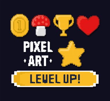 piksel resim ögeleri posteri