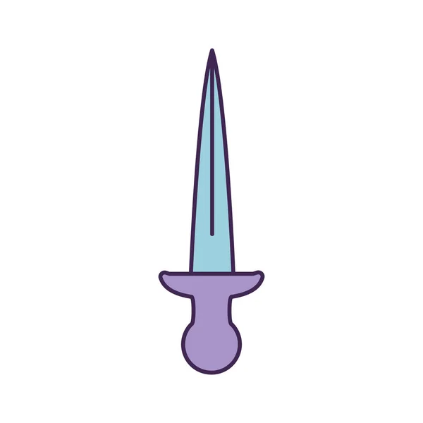 Diseño de daga púrpura — Archivo Imágenes Vectoriales