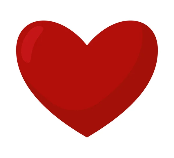 Червоне серце ілюстрація — стоковий вектор