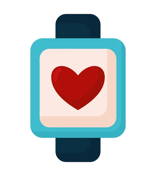 Diseño de smartwatch saludable — Vector de stock