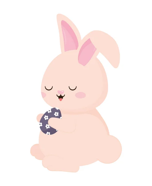 粉红色兔子的蛋 — 图库矢量图片
