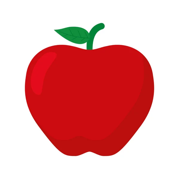 Pomme rouge design — Image vectorielle