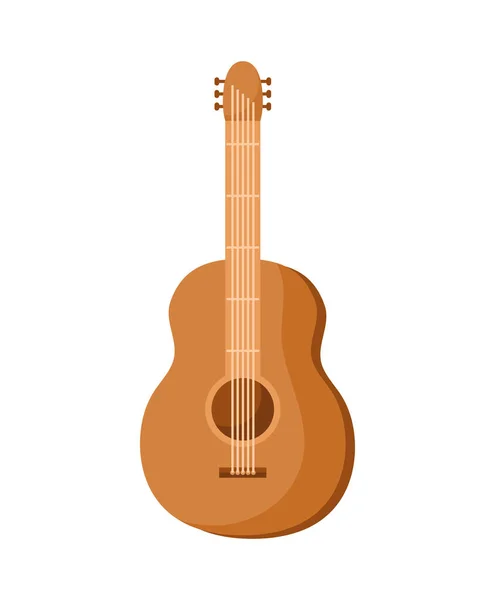 Diseño de guitarra acústica — Archivo Imágenes Vectoriales