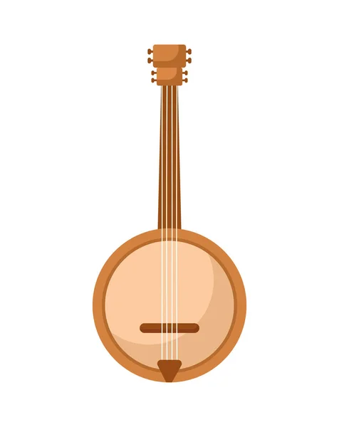 Music banjo design — Stock Vector