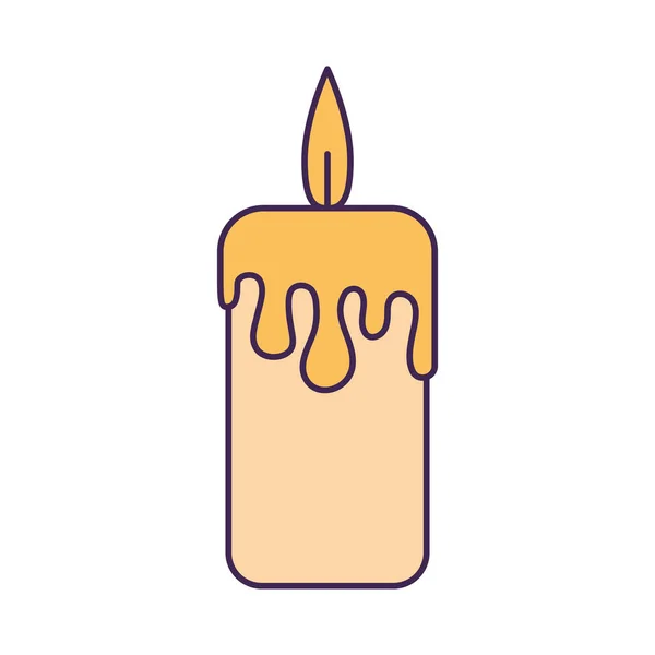 Yellow candle design — Vettoriale Stock