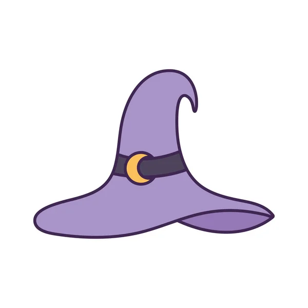 Фіолетовий відьма капелюх — стоковий вектор