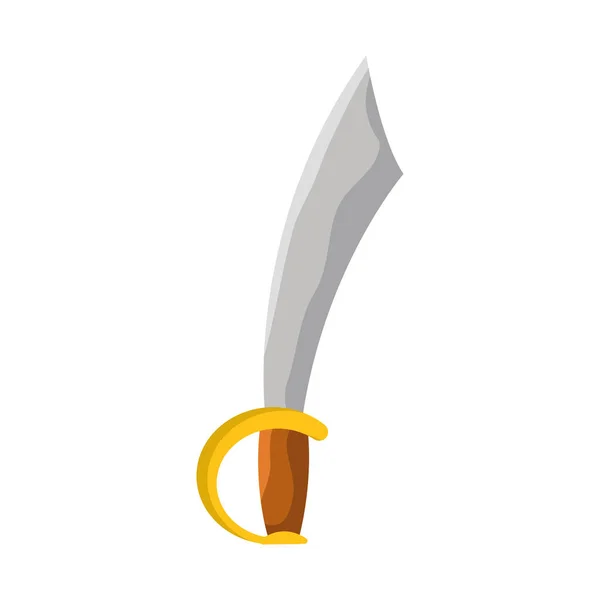 Diseño de espada pirata — Vector de stock