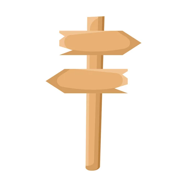 木製の矢印 — ストックベクタ