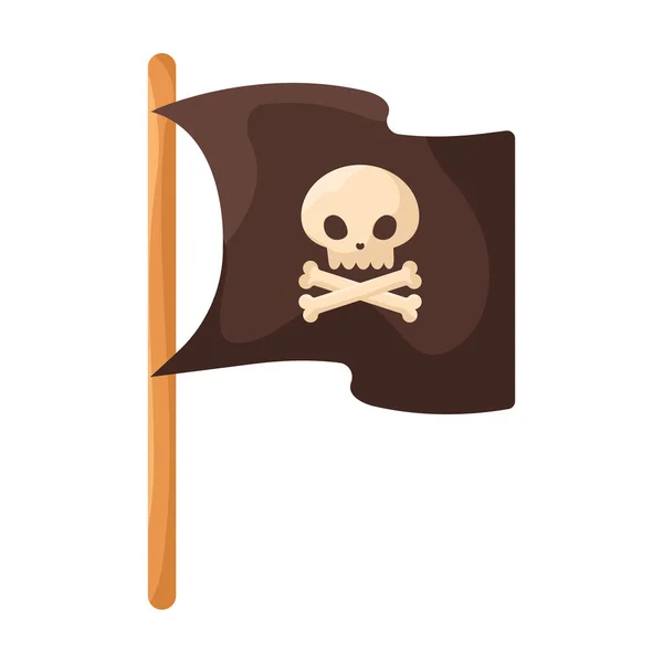 Projeto da bandeira do pirata —  Vetores de Stock