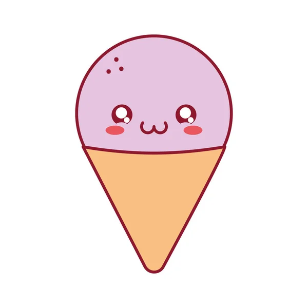 Helado púrpura — Vector de stock